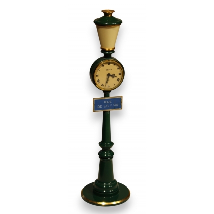 "RUE DE LA PAIX" Table Clock and Floor Lamp