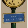 "RUE DE LA PAIX" Table Clock and Floor Lamp