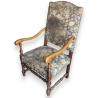 Fauteuil Louis XIII recouvert de tapisserie