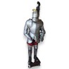 Engraved iron armour depicting St George slaying the dragon