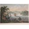 Gravure "Chutes du Rhin" par HIMELY