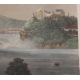 Gravure "Chutes du Rhin" par HIMELY