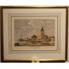 Engraving entitled ‘Port d’Ouchy’ by PERIGNON