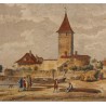 Engraving entitled ‘Port d’Ouchy’ by PERIGNON