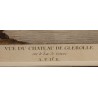 Engraving of ‘Château de Glérolles’ by PERIGNON