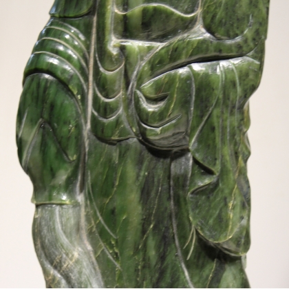 Grande jade sculptée Guanyin