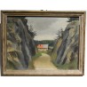Tableau \"La Vallée de Joux\" signé MEYLAN