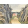 Tableau \"La Vallée de Joux\" signé MEYLAN