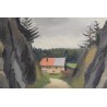 Tableau \"La Vallée de Joux\" signé MEYLAN
