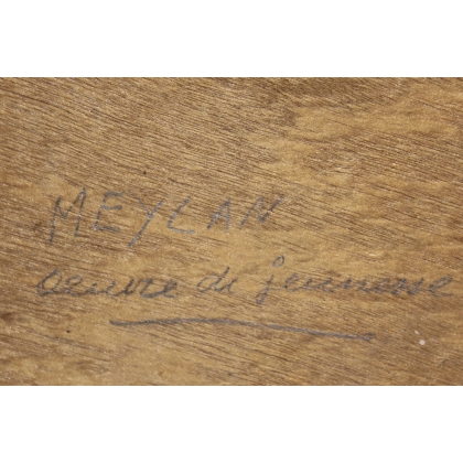 Tableau \"La Vallée de Joux\" signé MEYLAN