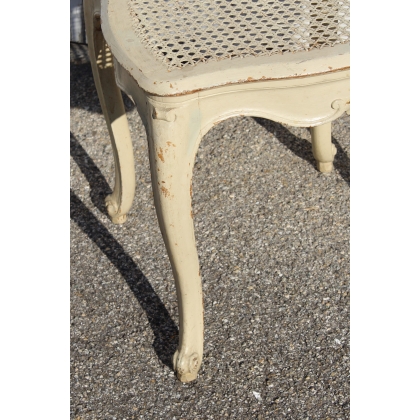 Chaise Louis XV cannée et laquée