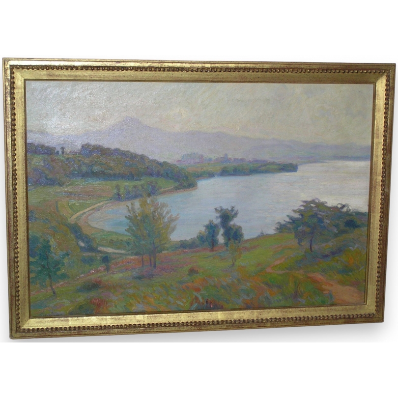 Paintings | Painting: View of Hendaye Bay by Moinat SA  - Antiques and home décor