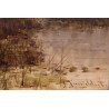 Paire de tableaux \"Paysages des Flandres\" signés
