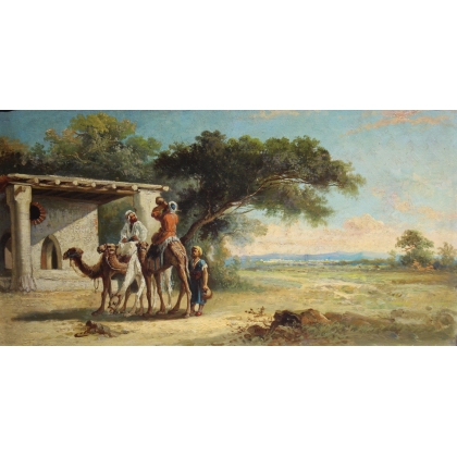 Paire de tableaux \"Orientalistes\" signé GERARD