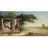 Paire de tableaux \"Orientalistes\" signé GERARD