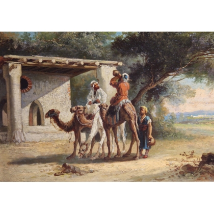 Paire de tableaux \"Orientalistes\" signé GERARD