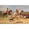 Paire de tableaux \"Orientalistes\" signé GERARD