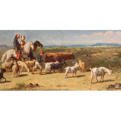 Paire de tableaux \"Orientalistes\" signé GERARD