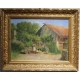Tableau "Ferme" signé GRISON