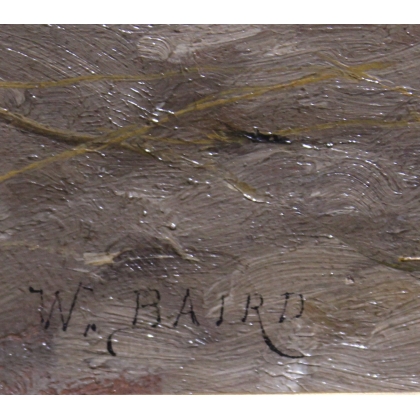 Tableau \"Poules\" signé BAIRD