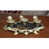 Napoleon III inkwell in Chinese lacquer
