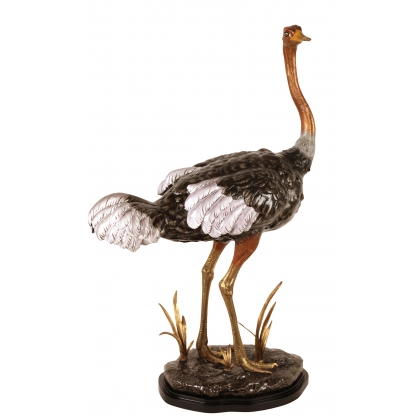 Autruche en porcelaine