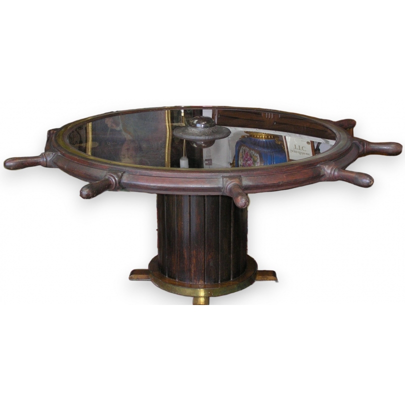  Table roue de gouvernail. sur  Moinat SA  - Antiquités décoration
