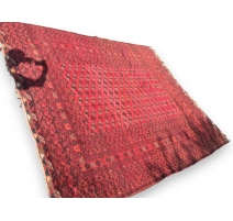 Tapis Boukhara fond rouge