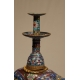 Bougeoir "Eléphant" en bronze cloisonné