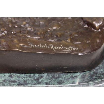 Bronze \"The Bronco Buster\" de REMINGTON