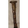 Green silk parasol with a bamboo and horn handle