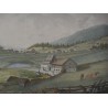 Engraving ‘La Chaux-de-Fonds’.  by Moinat SA  – Antiques and decorative items –  Engravings, lithographs
