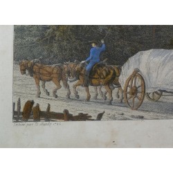 Engraving ‘La Chaux-de-Fonds’.  by Moinat SA  – Antiques and decorative items –  Engravings, lithographs