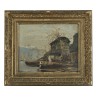 Tableau \"Lac Léman\" signé MENTA