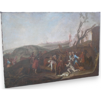 Tableau \"Scène de bataille\"
