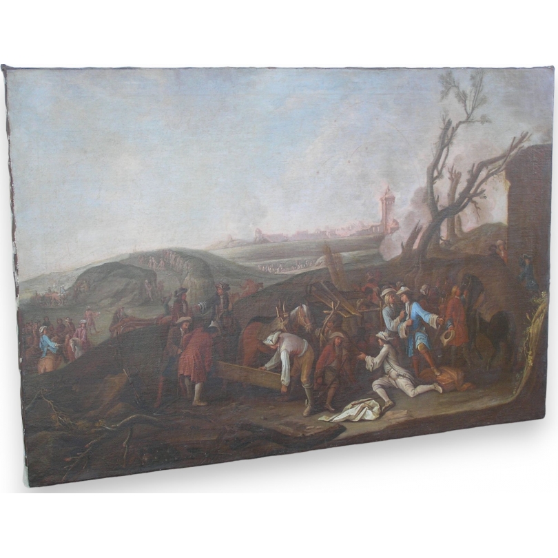 Tableau "Scène de bataille"