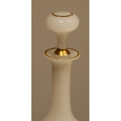 White opaline carafe