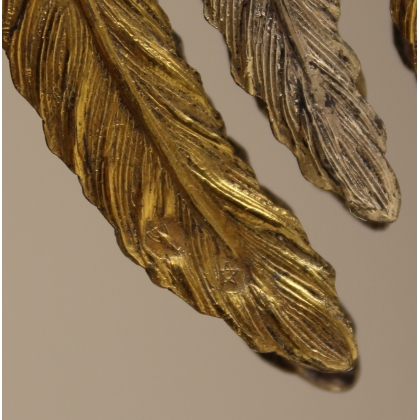 Paire de coqs en argent et vermeil