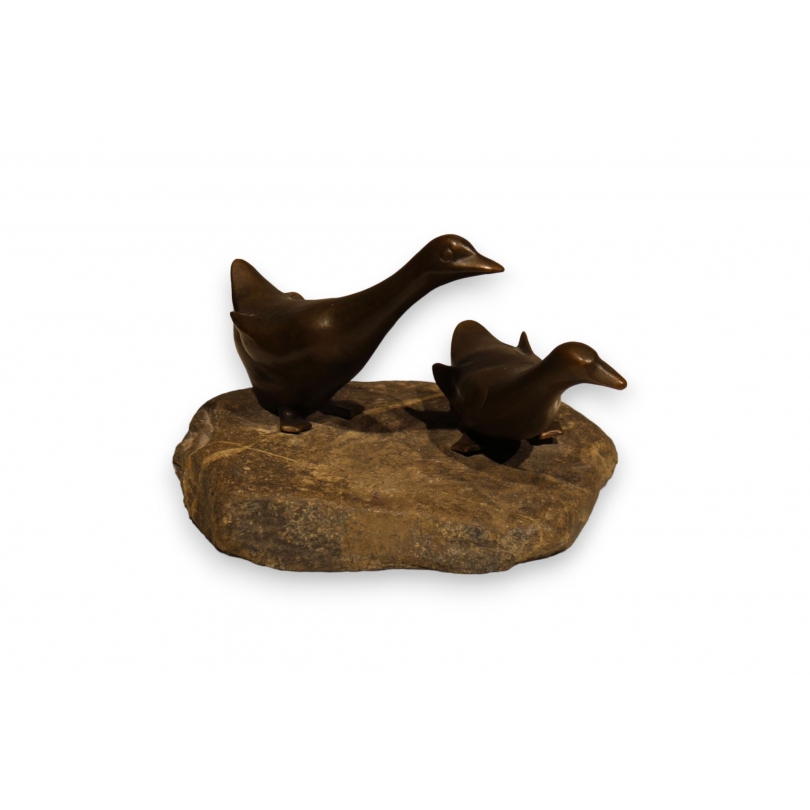 Bronze "Deux canards" de Charles REUSSNER
