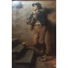 Paintings | Painting entitled ‘Italian Mandolin Player’, signed. Moinat SA  – Antiques and home décor