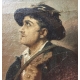 Tableau "Joueur de mandoline italien", signé.