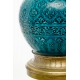 Paire de vases en céramique turquoise signées DECK