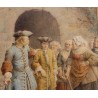 Aquarelle "Sauvé des batons" signé Maurice LELOIRE