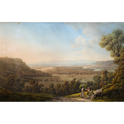 Gravure "Bâle" de BIEDERMANN  sur Moinat SA  - Antiquités décoration -  Gravures, Lithos