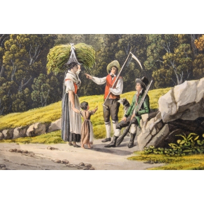 Gravure "Bâle" de BIEDERMANN  sur Moinat SA  - Antiquités décoration -  Gravures, Lithos