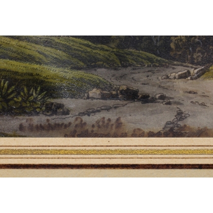 Gravure "Bâle" de BIEDERMANN  sur Moinat SA  - Antiquités décoration -  Gravures, Lithos