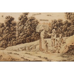 Engraving signed P. BIRMAN.  at Moinat SA  – Antiques and decorative items –  Engravings, lithographs