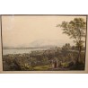 Engraving ‘View of Geneva’ by BIEDERMANN