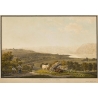 Gravure "Vue de Lausanne" par BIEDERMANN