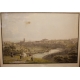 Gravure "Vue de Fribourg" par BIEDERMANN